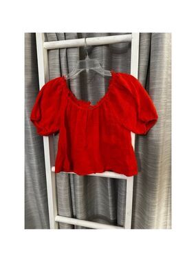Very J Red Off-Shoulder Blouse S New With Tags